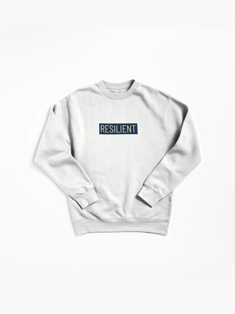 Resilient Bold Text Pullover - Strength and Recovery Hoodie