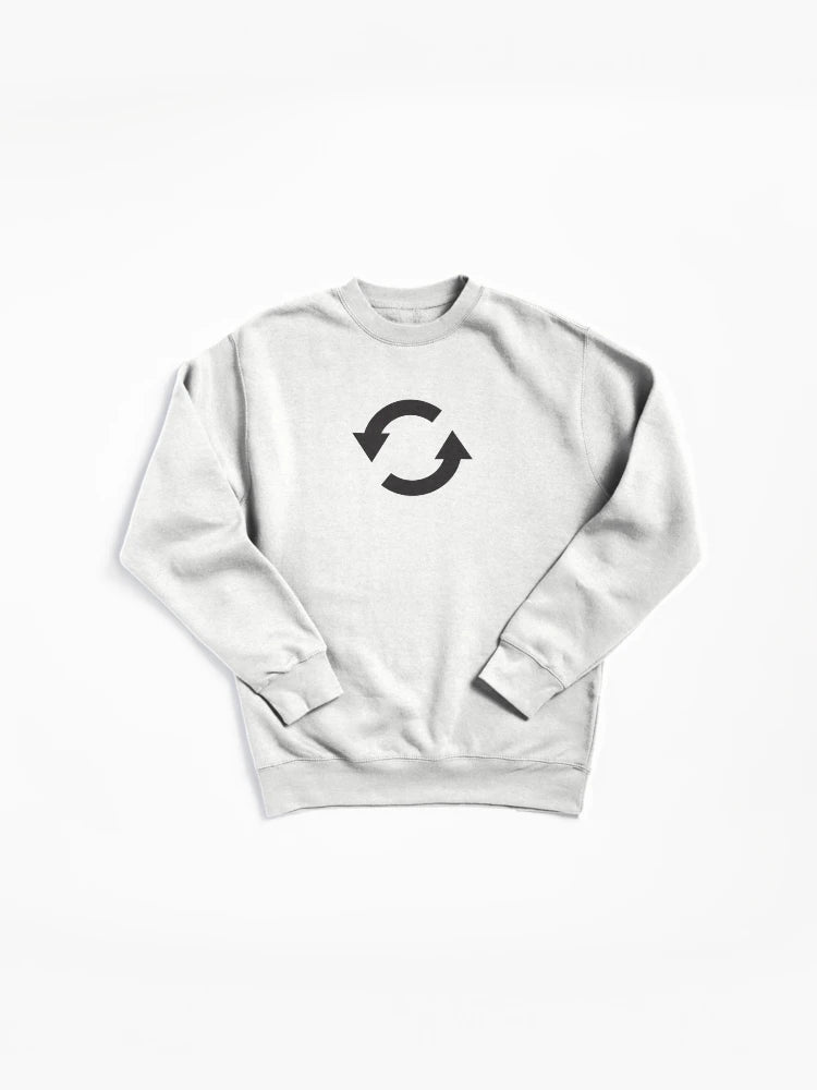 Universal Recycle Symbol Eco Friendly Pullover Sweatshirt