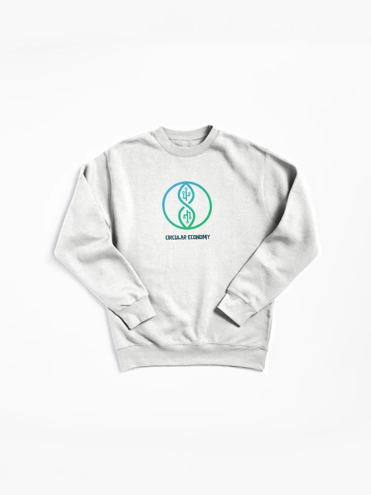 Circular Economy Sustainable Future Pullover Sweatshirt
