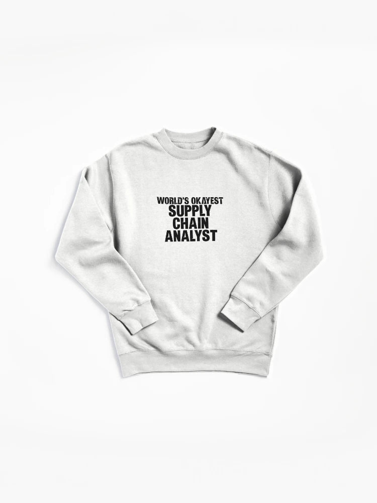 World's Okayest Supply Chain Analyst - Funny Job Title Hoodie