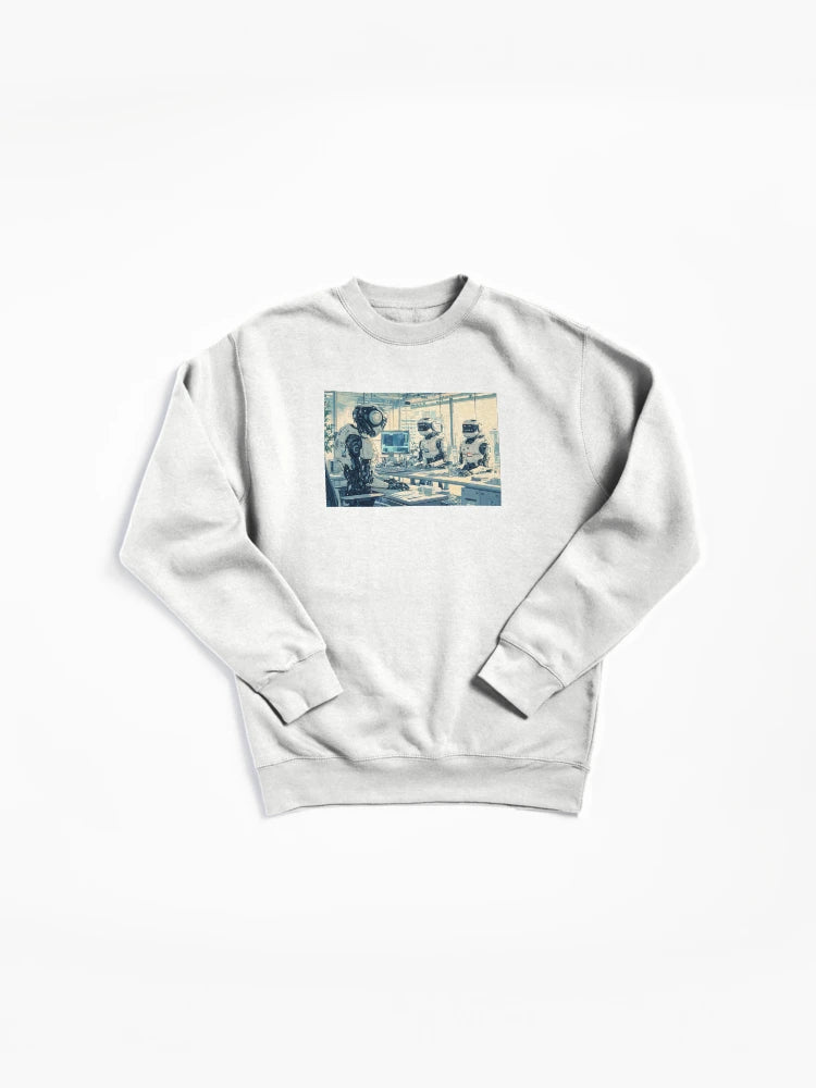Robotic AI Workforce Pullover - Future Of Work Pullover Sweatshirt