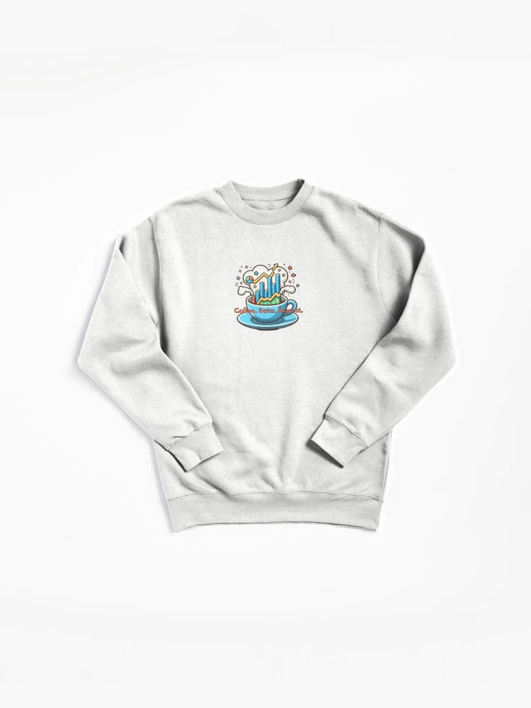 Coffee Data Repeat Pullover Sweatshirt - Daily Coder Routine Gear
