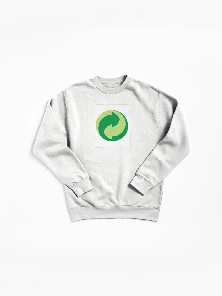 Universal Recycle Logo Eco Awareness Pullover Sweatshirt