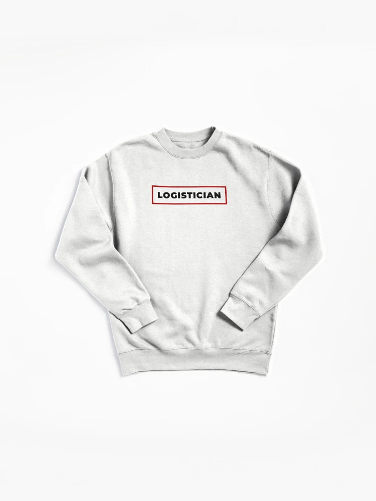 Modern Logistician Red Frame Graphic Pullover Sweatshirt