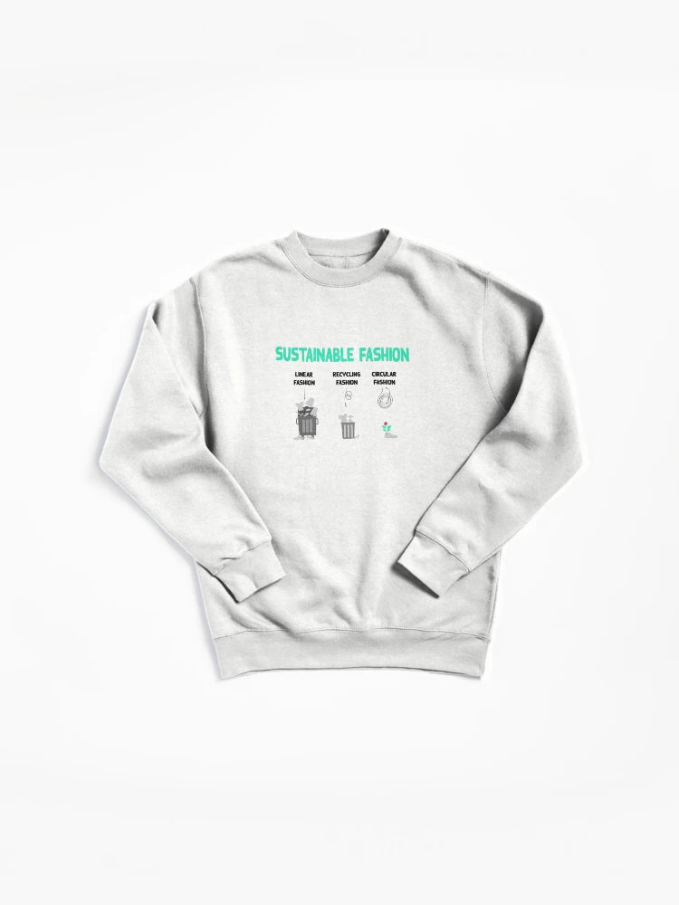 Stop Fast Fashion Eco Friendly Clothing Pullover Sweatshirt