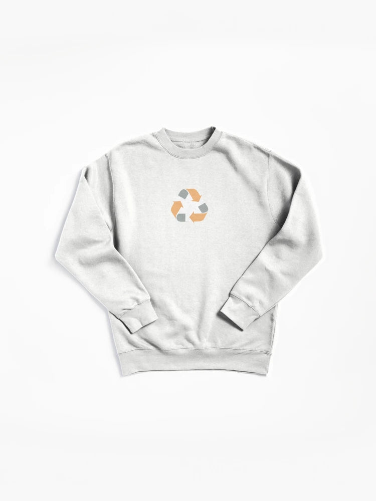 Colorful Recycling Eco Awareness Pullover Sweatshirt