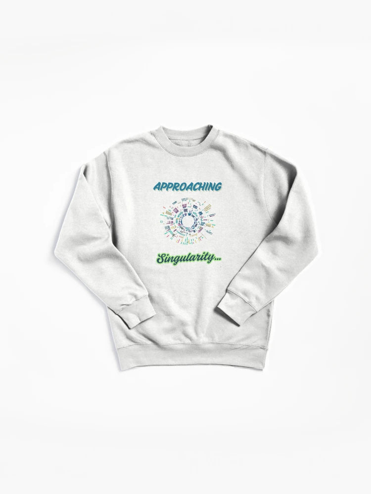 Approaching Singularity Pullover - Futuristic AI Pullover Sweatshirt