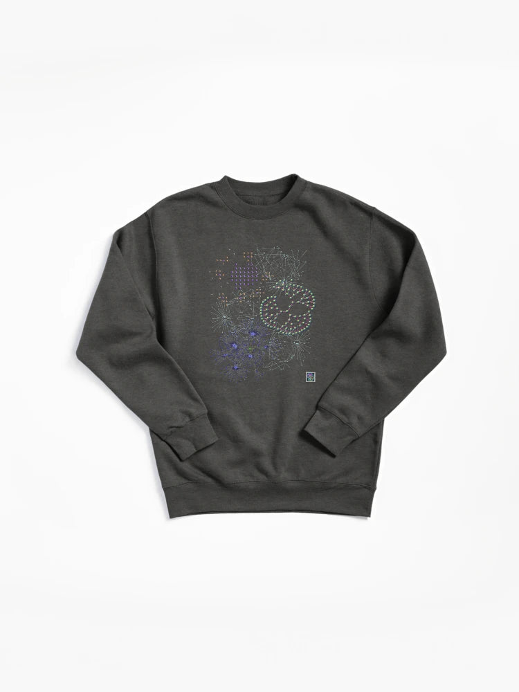 Socially Networked Graphic Pullover - Modern Connectivity Sweatshirt