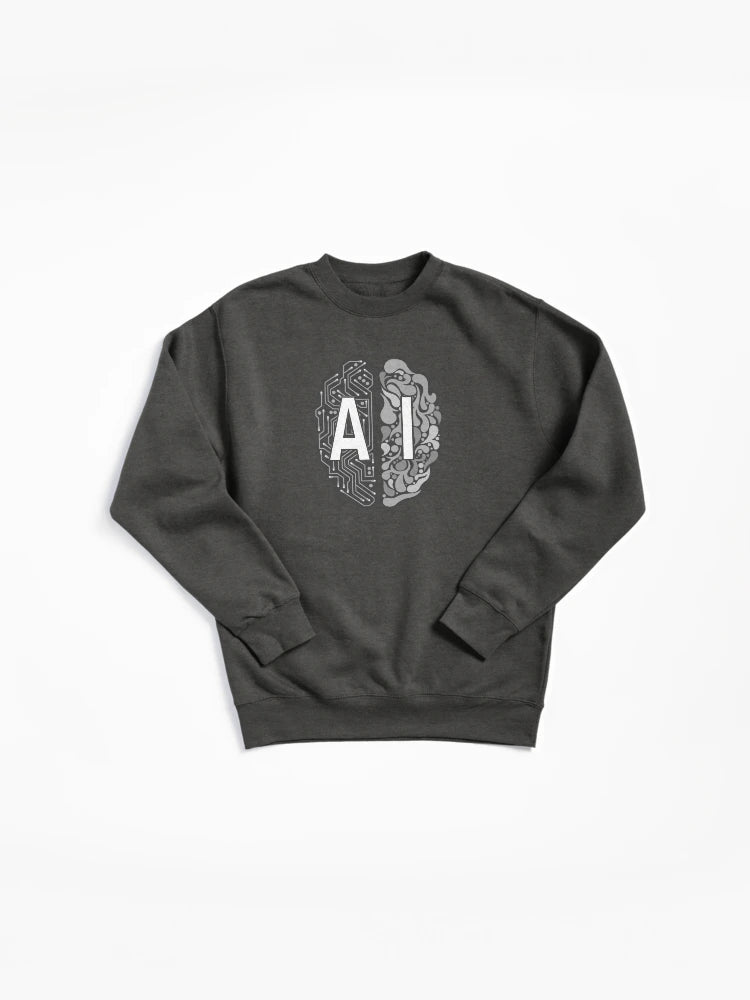 AI Neural Intelligence Pullover Sweatshirt - Machine Learning Graphic