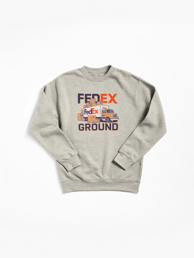 FedEx Ground Pullover Sweatshirt - Logistics Delivery Driver