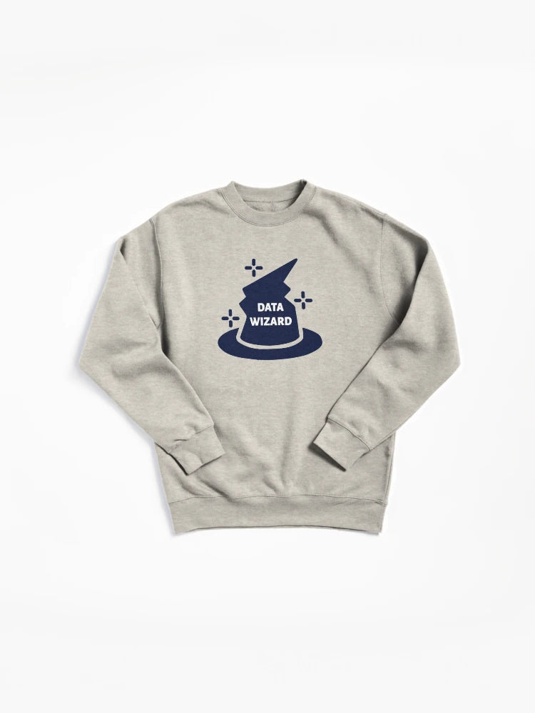 Data Wizard Magic Pullover Sweatshirt - Fun Analytics Graphic Tee