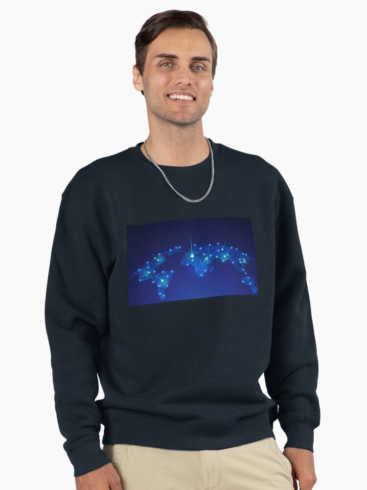 Cyber Security World Pullover Sweatshirt - IT Professional Top Dark Blue