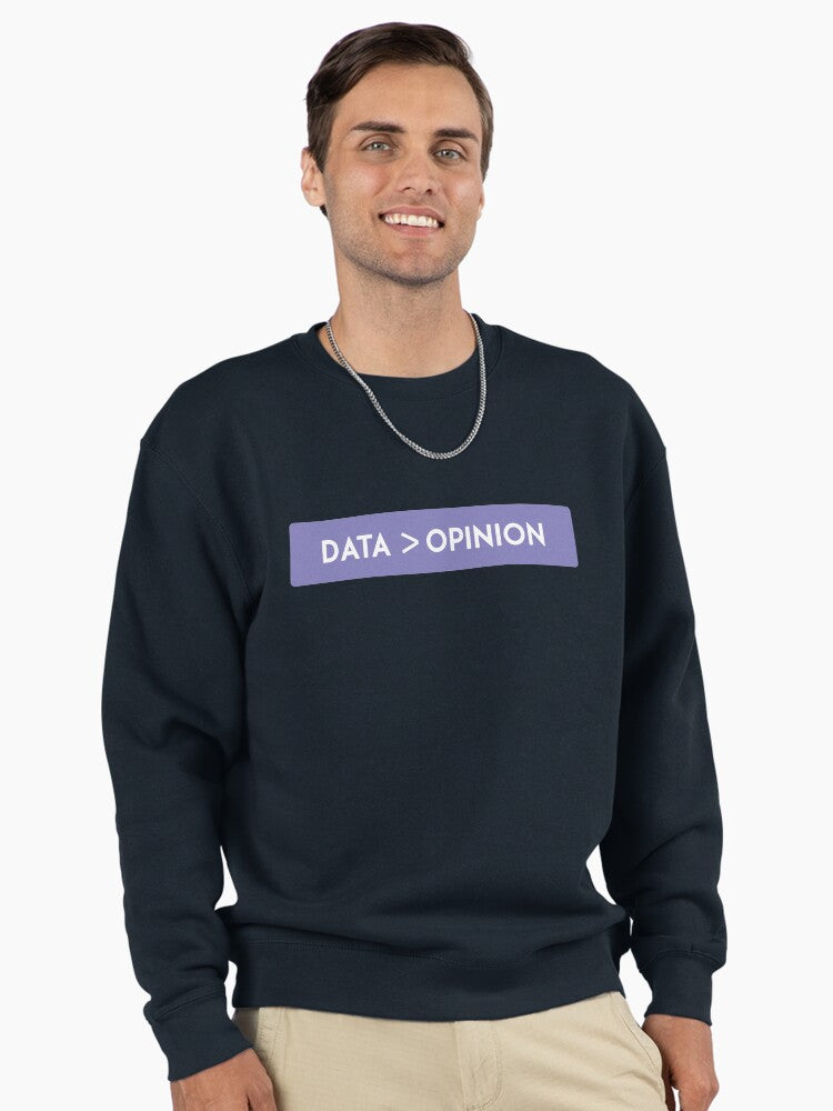 Expert Data Science Opinion Pullover Sweatshirt - Tech Gift Idea Dark Blue
