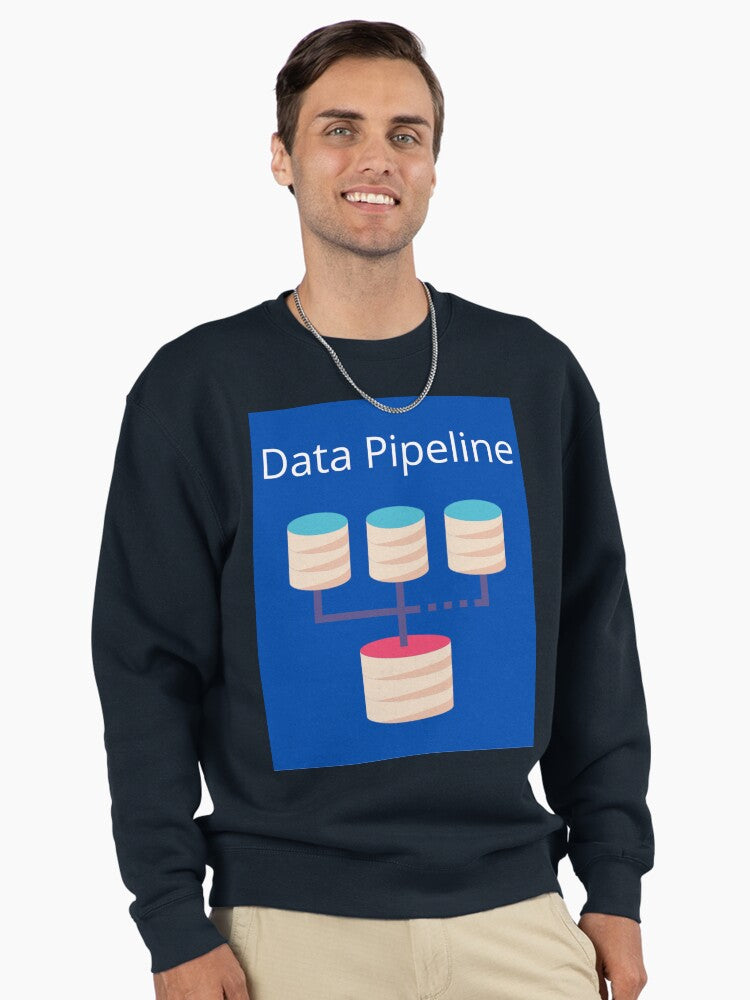 Data Pipeline Engineering Pullover - Software Dev Pullover Sweatshirt Blue