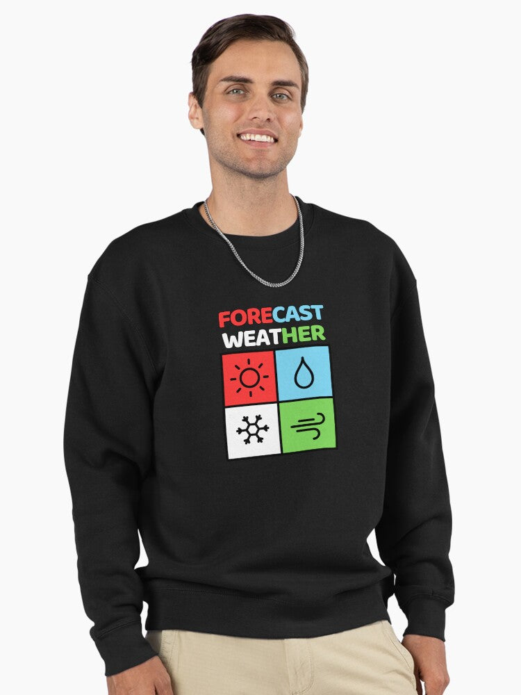 Weather Forecast Pullover: Classic Meteorologist Science Gear Black