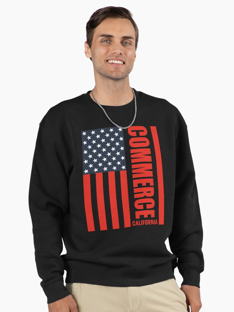 Commerce California 4th Of July Independence Day Sweatshirt Black