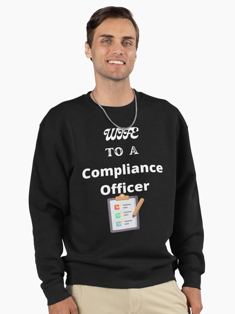 Wife To A Compliance Officer: Proud Spouse Recognition Gift Black