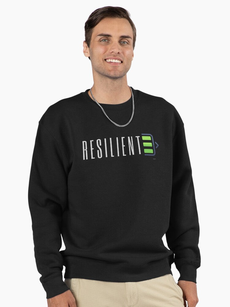 RESILIENT Bold Pullover - Strong Mindset Graphic Sweatshirt Black