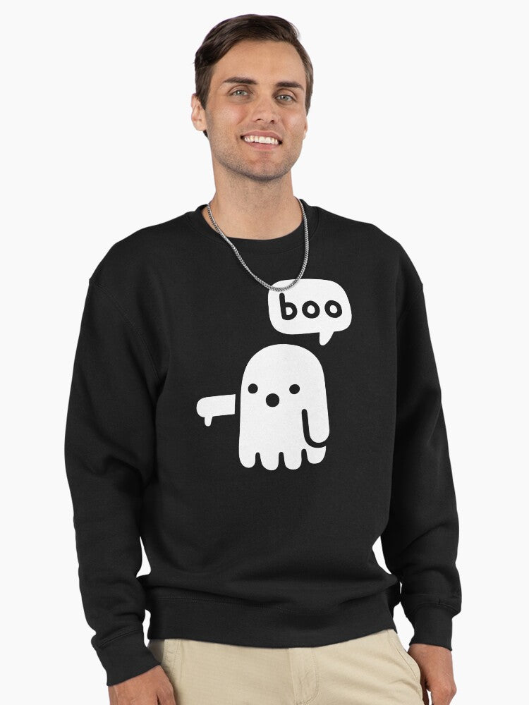 Ghost Of Disapproval Pullover - Funny Sarcastic Pullover Sweatshirt Black