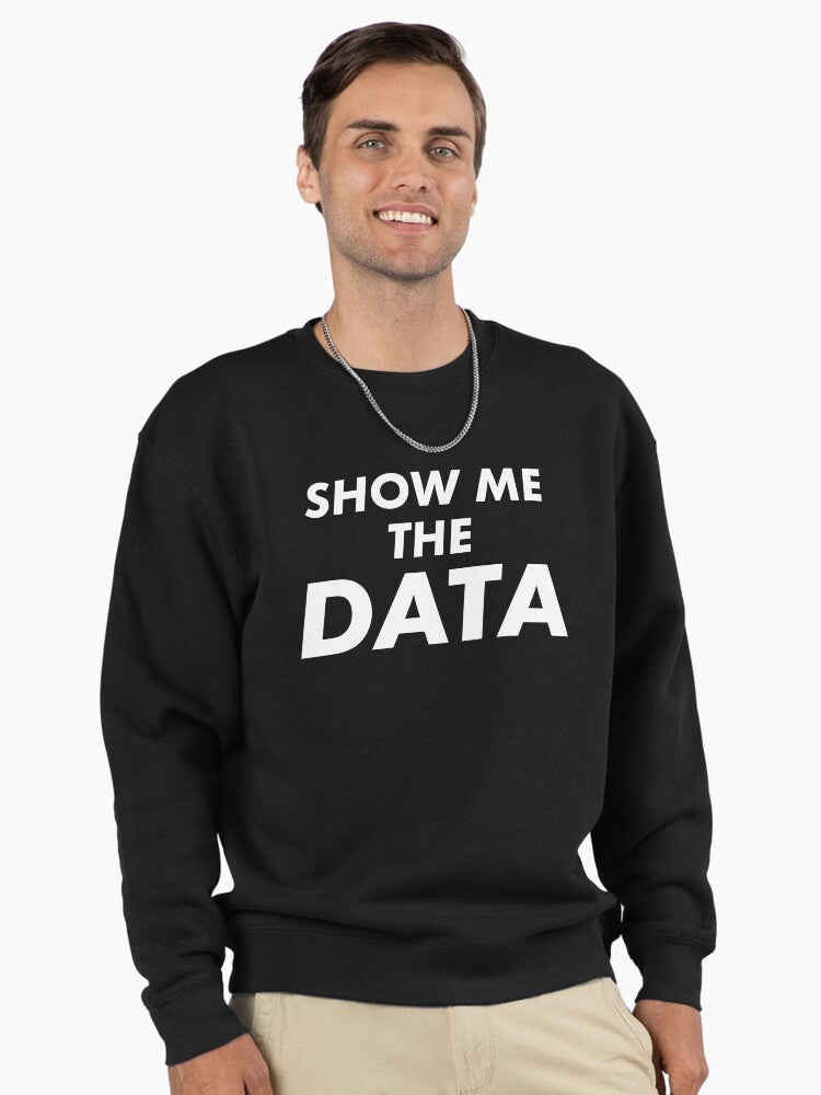 Scientific Data Evidence Pullover Sweatshirt - Academic Research Gear Black