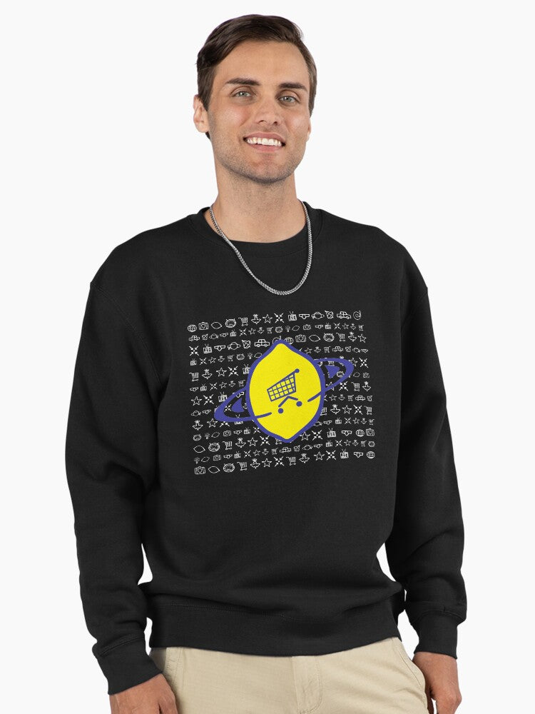 Lemon Midnight Pullover - Inspirational Quote Graphic Sweatshirt Black