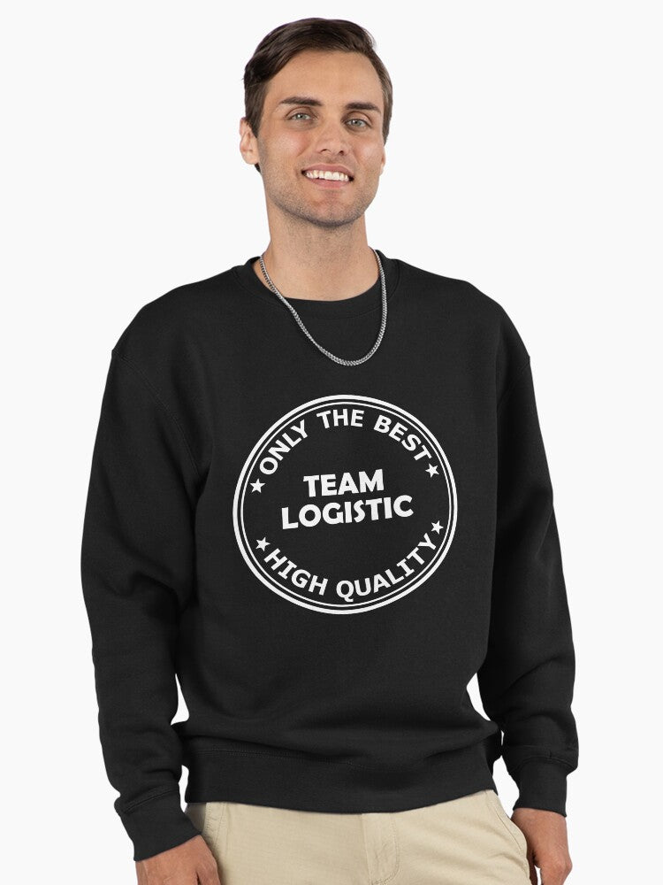Logistics Transport Team Pullover Sweatshirt - Supply Chain Staff Black