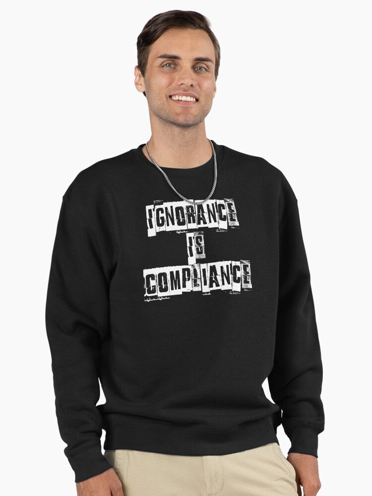 Ignorance Is Compliance: Political Awareness Activism Pullover Black
