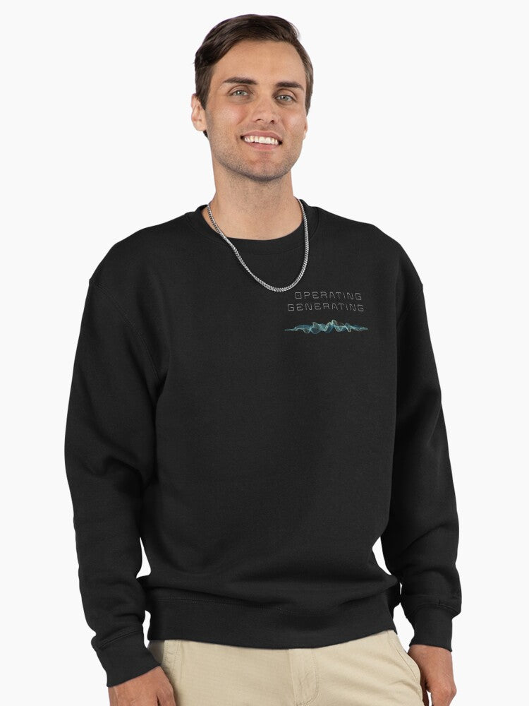 Operating Generating Pullover - AI Computing Pullover Sweatshirt Black