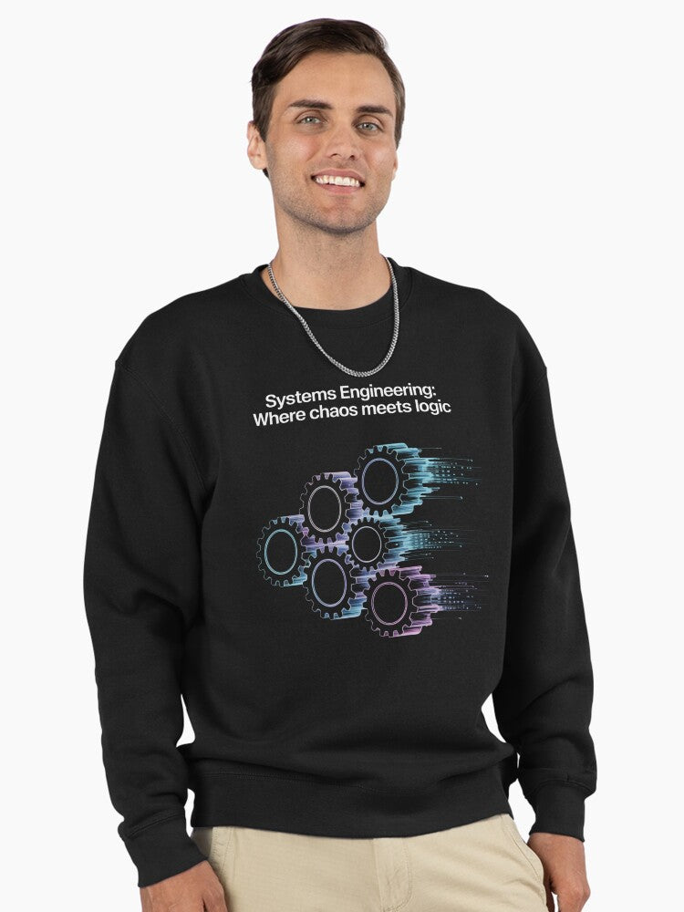 Gear Logic Data Flow Pullover - Engineering Pullover Sweatshirt Black