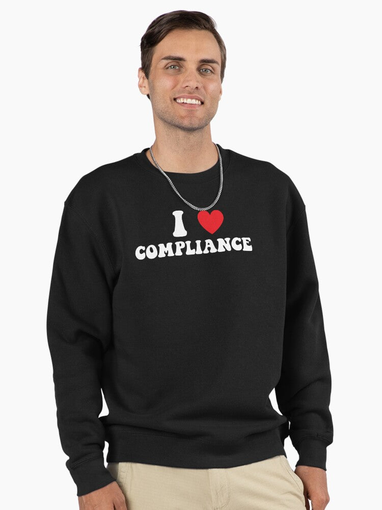 Love Compliance Gear: Heart Icon Regulatory Specialist Apparel Black