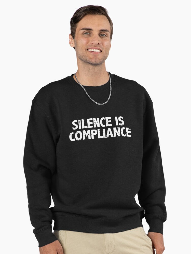 Silence is Compliance Pullover: Impactful Activist Statement Top Black