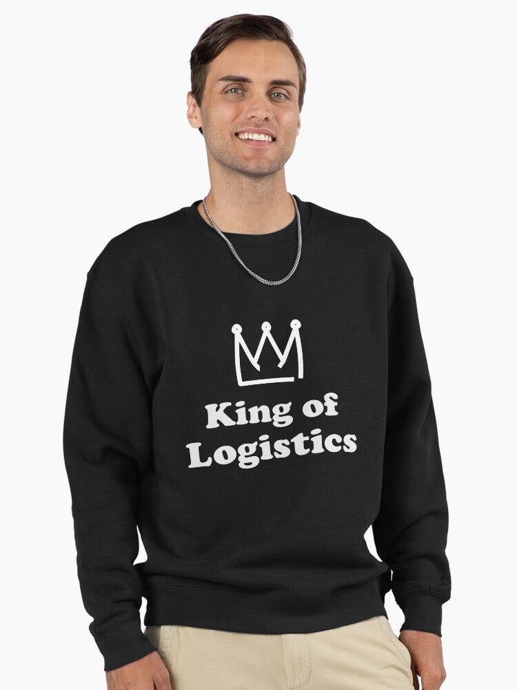 Logistics and Transportation Supply Chain Pullover Sweatshirt Black