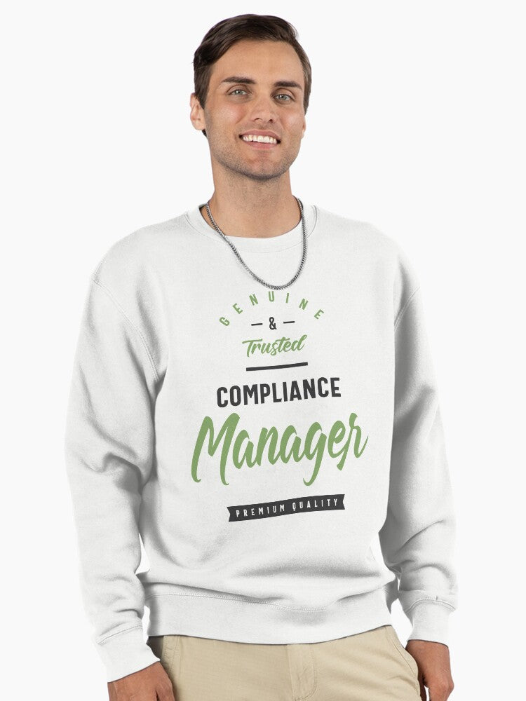 Compliance Manager Sweatshirt: Essential Regulatory Oversight Top White