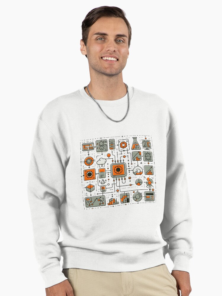 Innovative Connections Pullover - Tech Networking Pullover Sweatshirt White