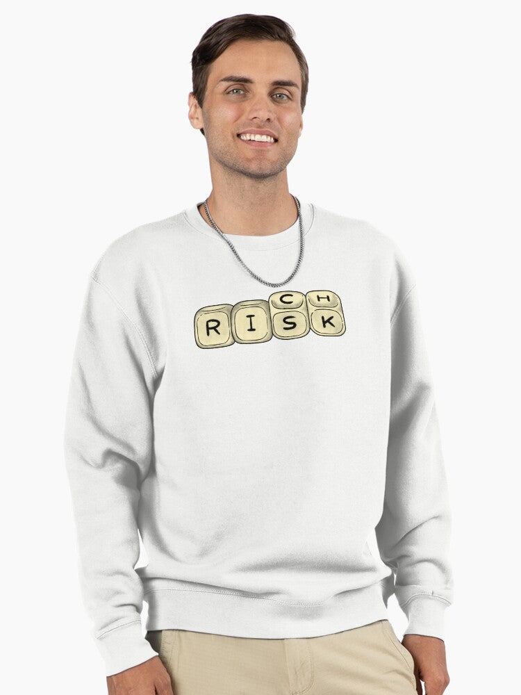 Risk for Riches Pullover - Entrepreneur Wealth Mindset Hoodie White