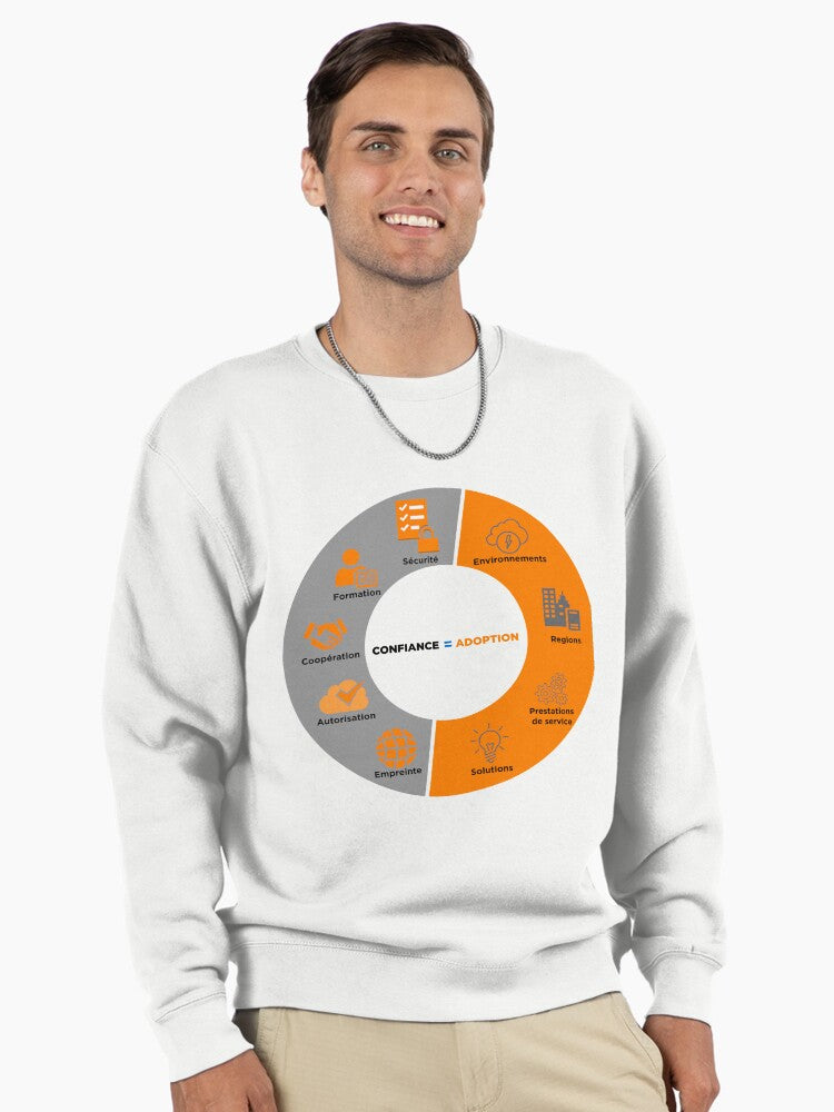 UGSC Sticker French Pullover - International Graphic Hoodie White