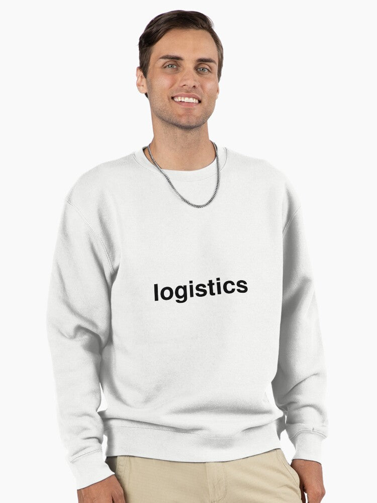 Logistics Connectivity Pullover Sweatshirt - Global Network Industry White