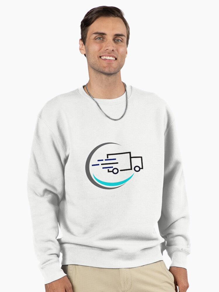 Delivery Pullover Sweatshirt - Fast Shipping Courier Service Top White
