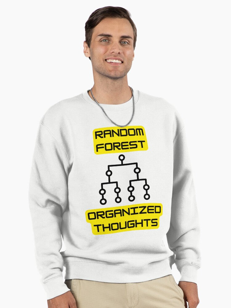 Random Forest Machine Learning Pullover - Data Science Pullover Sweatshirt White