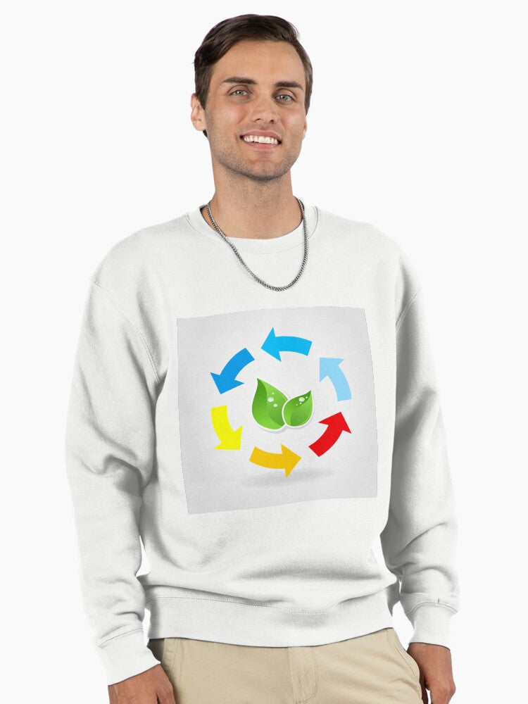 Ecology5 Environmental Protection Pullover Sweatshirt White