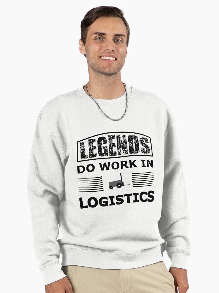 Modern Logistics Management Pullover Sweatshirt - Career Apparel Top White