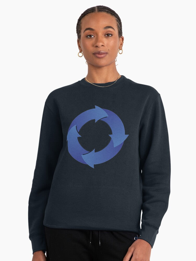 Cryptonex CNX Crypto Currency Logo Pullover Sweatshirt Blue