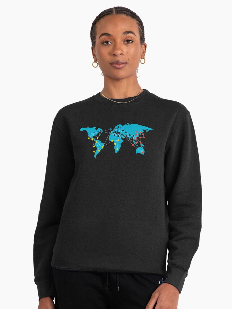 Pandemia Boardgames Pullover Sweatshirt - Gamer Strategy Apparel Black