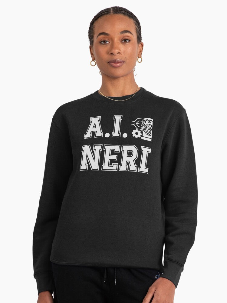 AI Nerd Tech Enthusiast Pullover - Geeky Coding Pullover Sweatshirt Black