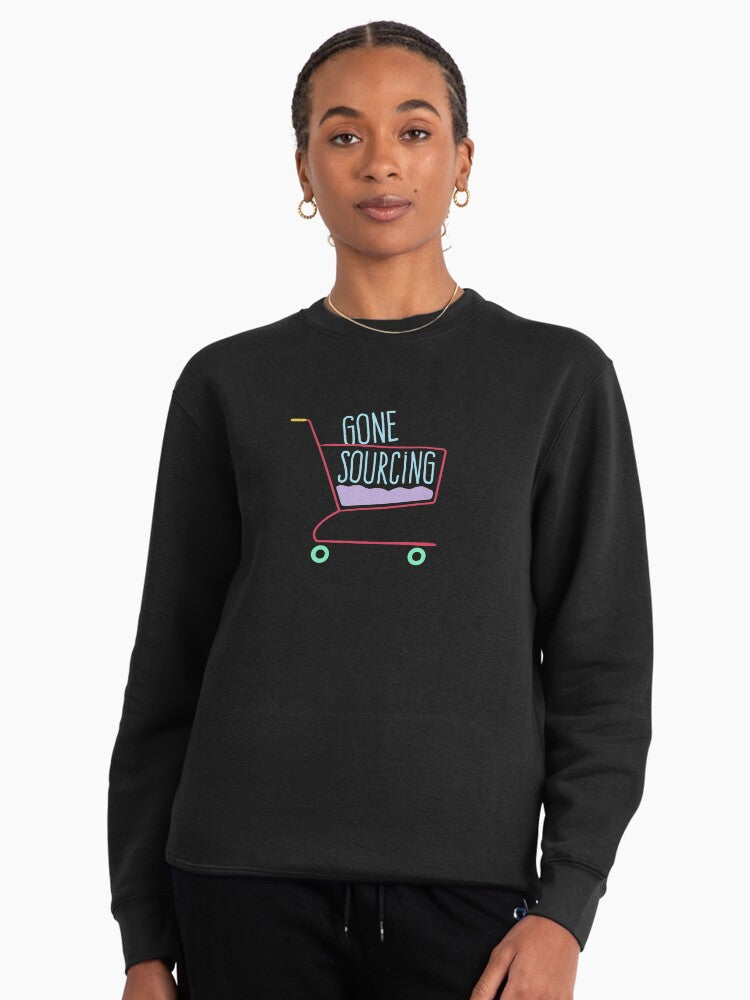 Gone Sourcing Online Seller Pullover Sweatshirt - Funny Reseller Black