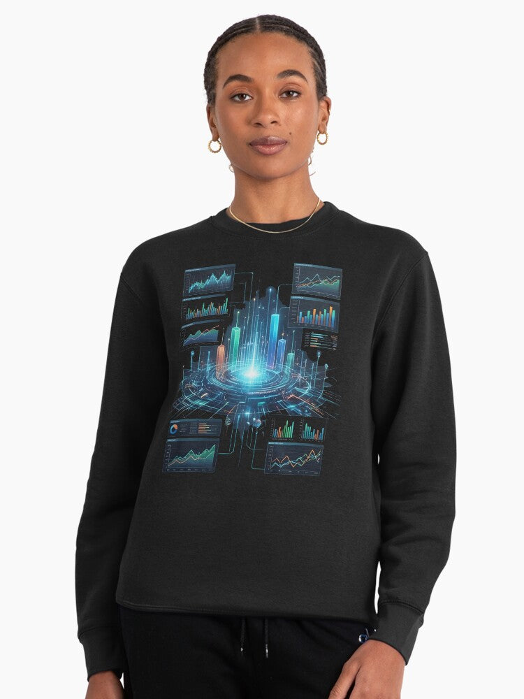 Data Analytics Brain Pullover - Science & Tech Pullover Sweatshirt Black