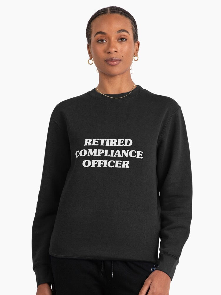 Retired Compliance Officer: Former Occupation Recognition Gift Black