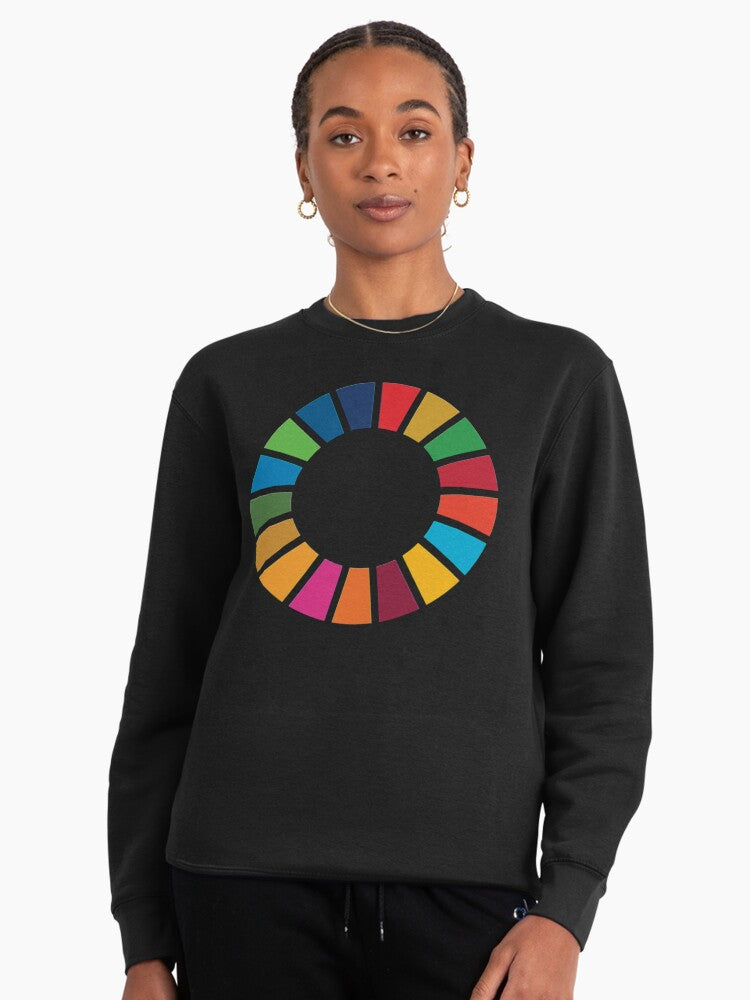 The 2030 Agenda Global Goals Pullover Sweatshirt Black