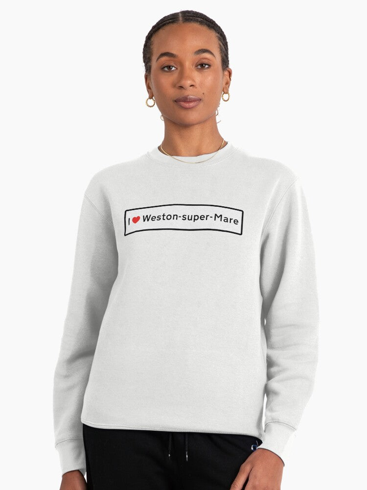 I Love Weston-super-Mare Pullover - Travel Souvenir Sweatshirt White