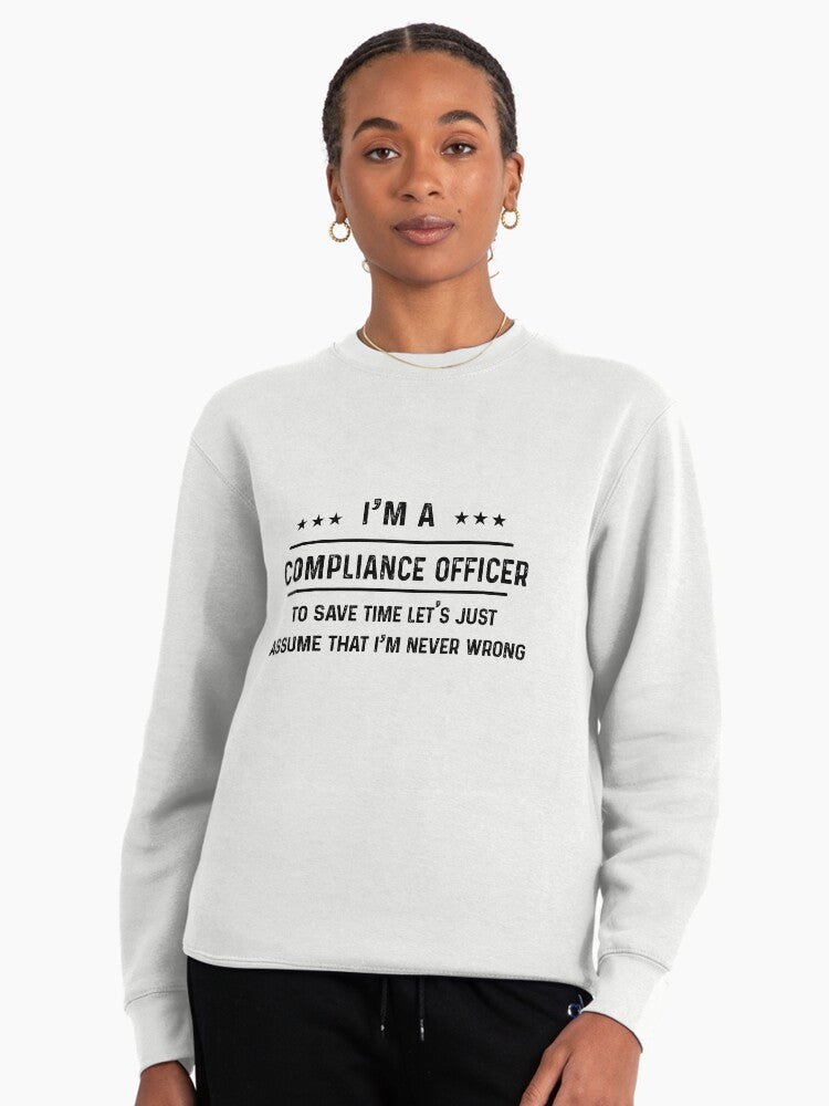 Always Right Compliance Officer: Funny Professional Wisdom Gift White